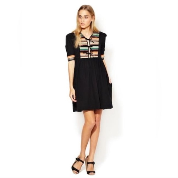 Maje Dresses & Skirts - Maje Laszlo Lace-Up Embellished Dress